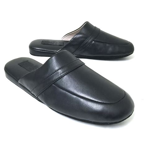 ClimaTex - Men's House Slippers Scuff Leather Lining Sole Comfort in ...