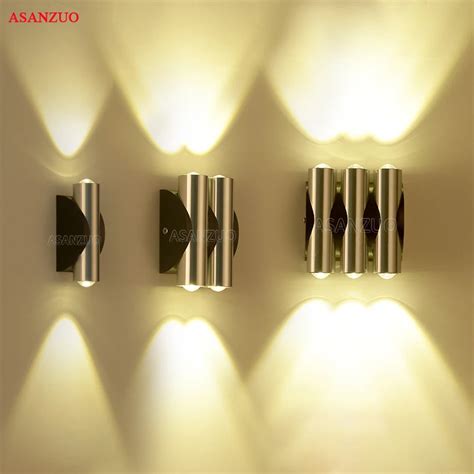 Led Wall Light 2w 4w 6w Spot Light Indoor Aluminum lighting fixture Up ...