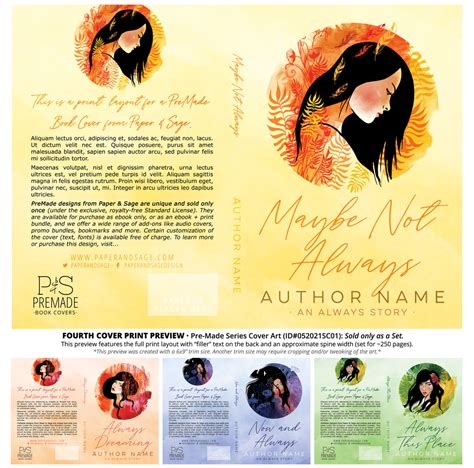 Premade Book Cover #052021SC01 (The Always Series, Only Sold as a Set ...