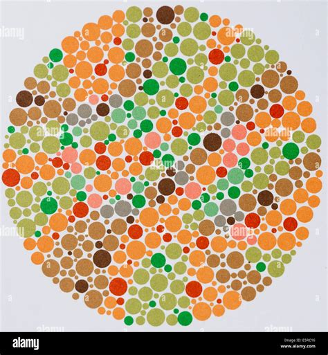 Colour blindness test Banque d'image et photos - Alamy