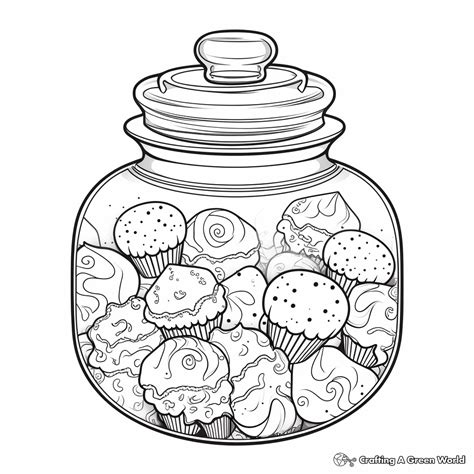 Candy Jar Coloring Pages - Free & Printable!