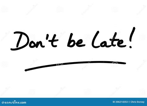 Dont be Late stock illustration. Illustration of header - 206214253