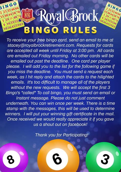 Bingo Rules - How to Play - The Royal Suites