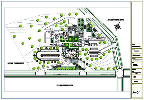 Landscaping layout design of industrial complex design drawing - Cadbull