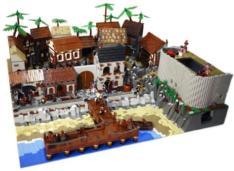 Huge Pirate Town - Pirates of the Caribbean - JR3 contest | Pirate lego, Lego, Lego creations