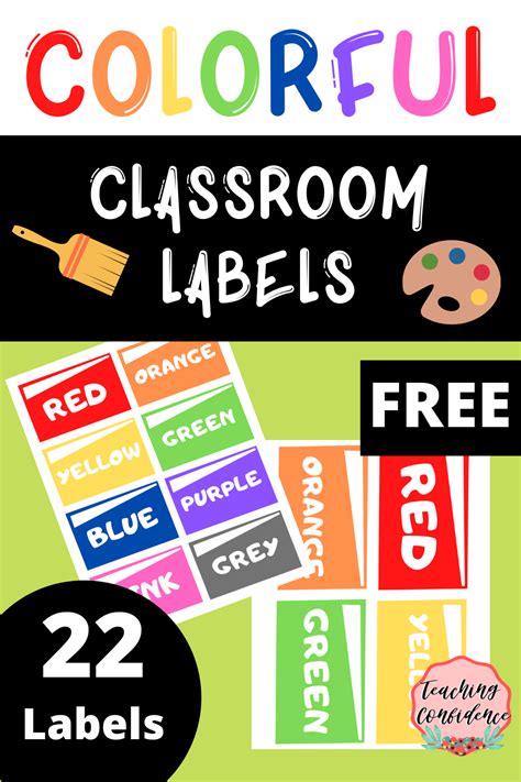 FREE Printable Color Labels for Classroom Organization | Classroom ...