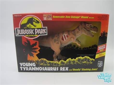 1993 Kenner Jurassic Park Young Tyrannosaurus Rex with Removable Dino ...