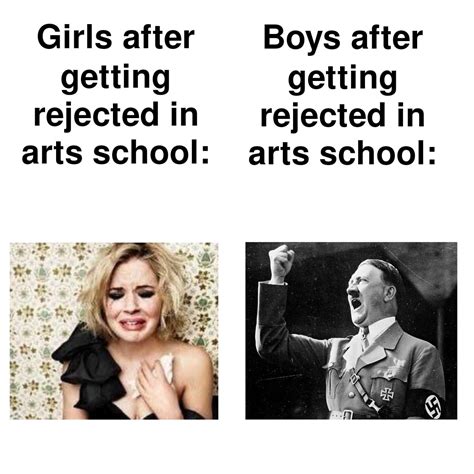 Yes, Hitler was rejected in arts school : memes