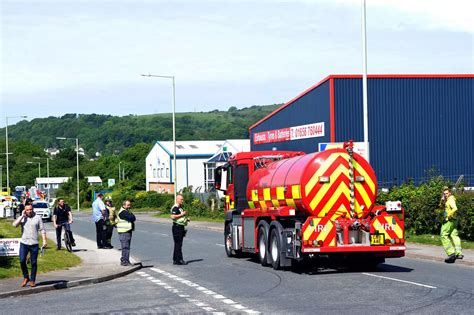 Large fire at Bridgend industrial estate leads to evacuation - Wales Online