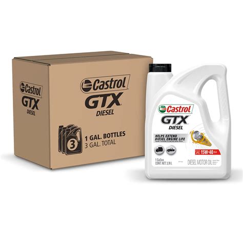 Buy Castrol GTX CK-4 Conventional Diesel Motor Oil, 15W-40, 1 Gallon ...