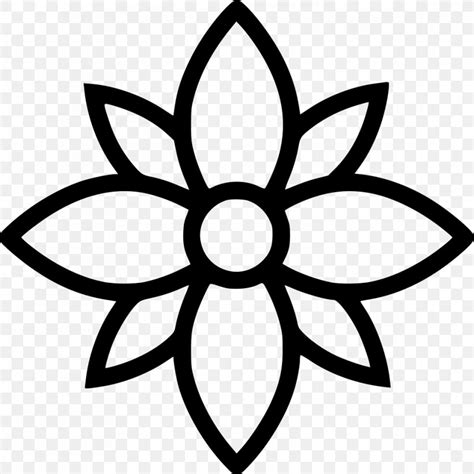 Flower Drawing Line Clip Art, PNG, 980x982px, Flower, Art, Artwork, Black And White, Common ...