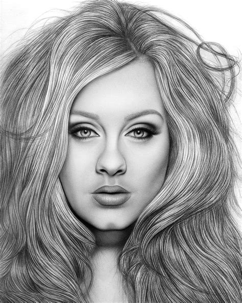 Adele by AdamAlexisRyan on deviantART ~ pencil portrait | Celebrities ...