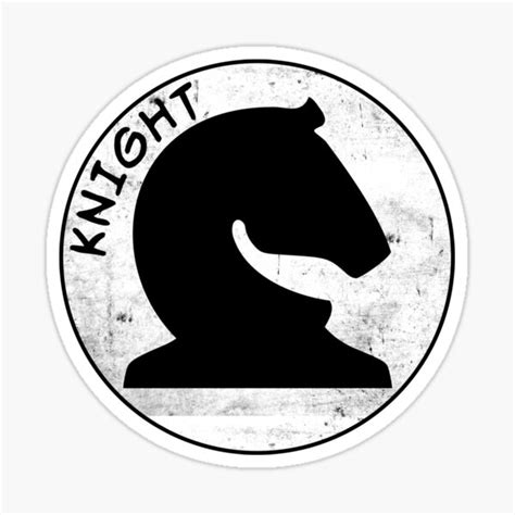 "Chess Pieces Black Knight Chess Knight Black Chess Piece" Sticker for ...