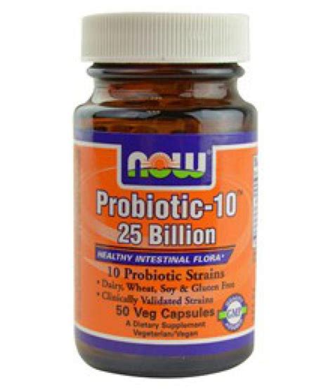 Now Foods Imported NOW Foods Probiotic-10 25 Billion - 50 Vegcaps 1 no ...