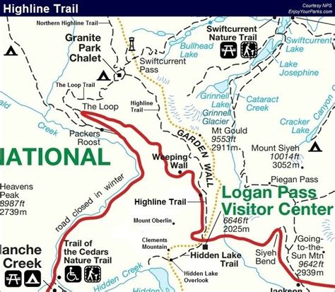 Glacier National Park Map Printable