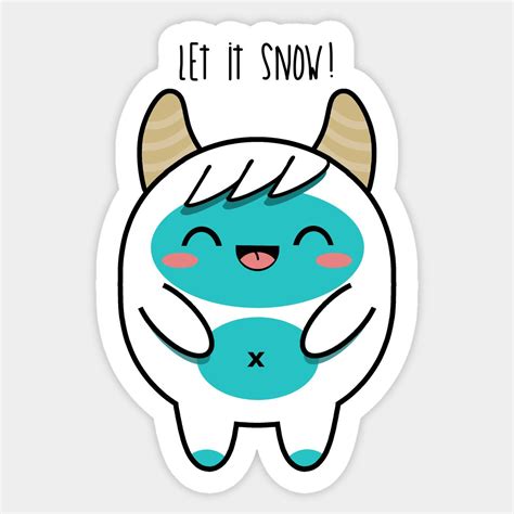 Kawaii Yeti by ttlove | Kawaii, Kawaii drawings, Yeti stickers