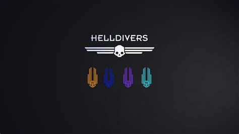 Helldivers Minimal Gaming Logo Wallpaper, HD Minimalist 4K Wallpapers ...