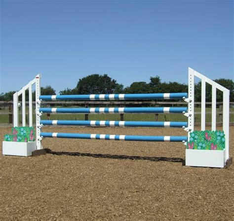 Idea for colored pole design | Cross country jumps, Horse jumping, Show jumping