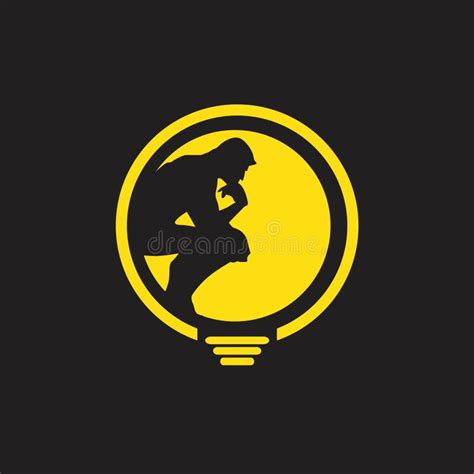 Thinker Logo Stock Illustrations – 590 Thinker Logo Stock Illustrations ...