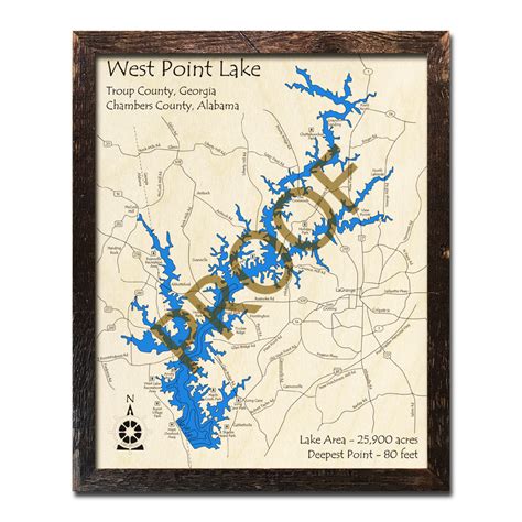 West Point Lake Map – Verjaardag Vrouw 2020