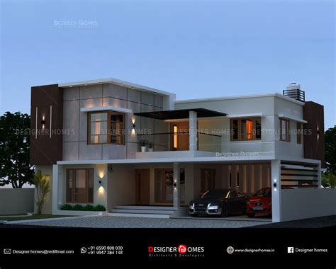 Contemporary House designs - Kerala Model Home Plans