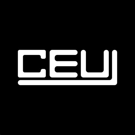 CEU letter logo creative design with vector graphic, CEU simple and ...