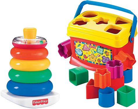 Fisher-Price Rock-a-Stack and Baby's 1st Blocks Bundle - Walmart.com - Walmart.com