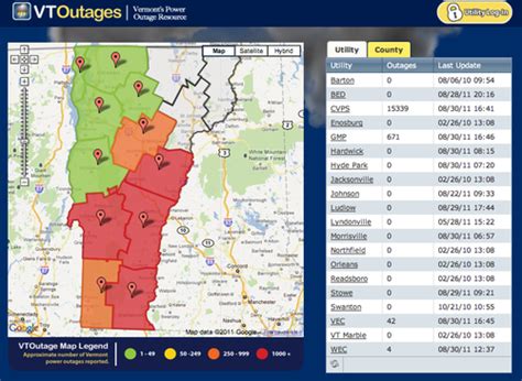 Fear and Loathing - Power Outage Maps from Around the World