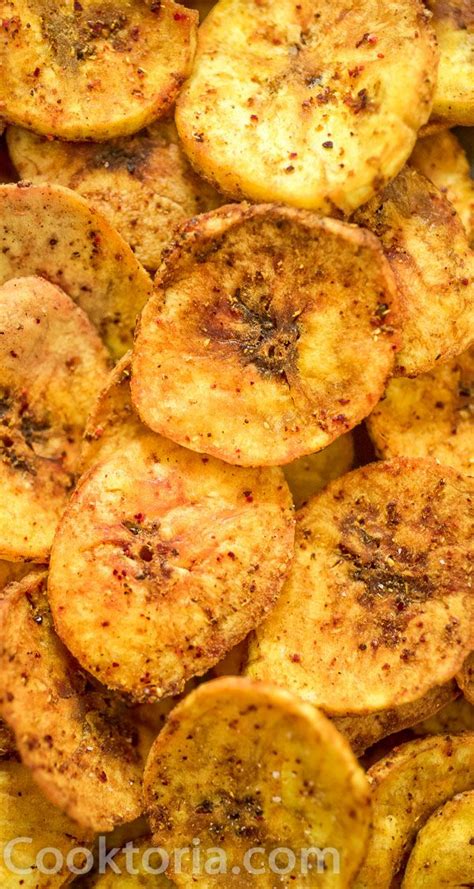 These homemade Baked Plantain Chips are crunchy, healthy, and delicious! Make this recipe once ...