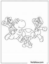 Free Mario Brothers Coloring Pages sketch template