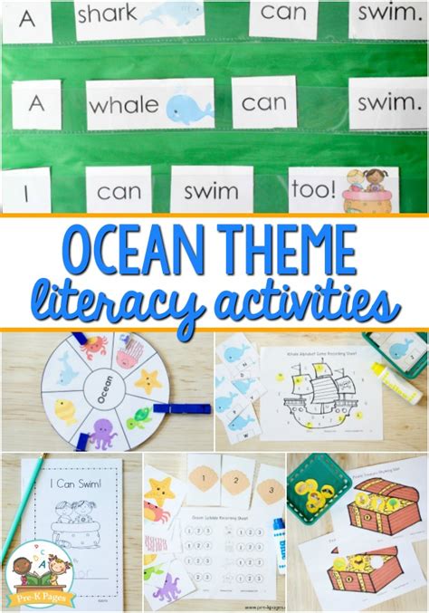 Preschool Ocean Theme Literacy Activities - Pre-K Pages