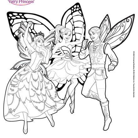 BARBIE MARIPOSA coloring pages - 20 online Mattel dolls printables for ...