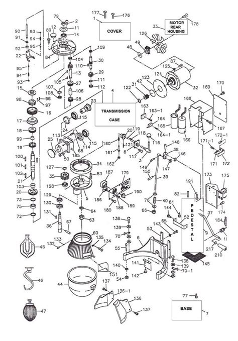 Hobart D300 Mixer Parts Diagram