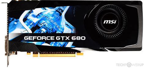 MSI GTX 680 Specs | TechPowerUp GPU Database