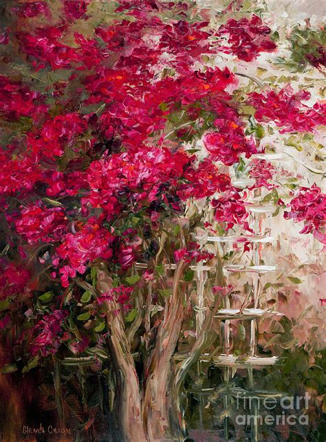 Bougainvillea Painting by Glenda Cason