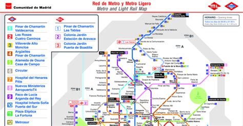 Plano de Metro Madrid 2024