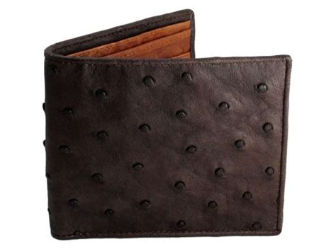 Ostrich Skin Wallet Exotic Wallets - Real Mens Wallets