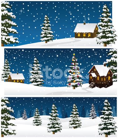 Christmas Night Landscape Stock Photo | Royalty-Free | FreeImages