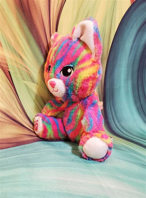 9 Build A Bear Cat Small Fry Buddy Plush Rainbow Striped | Etsy