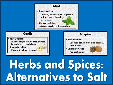 Herbs and Spices: Alternatives to Sodium - Well Resourced Dietitian