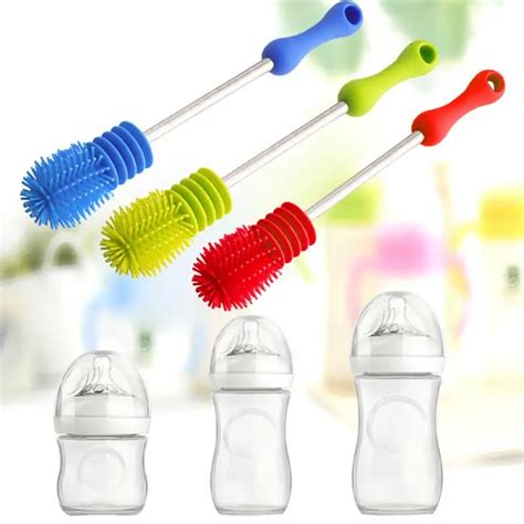 Bottle Brush Unique design For Baby's Bottles Scrubbing Silicone ...