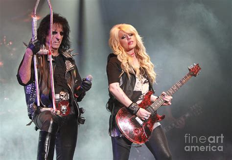 Alice Cooper and Orianthi Panagaris Photograph by Concert Photos - Fine ...