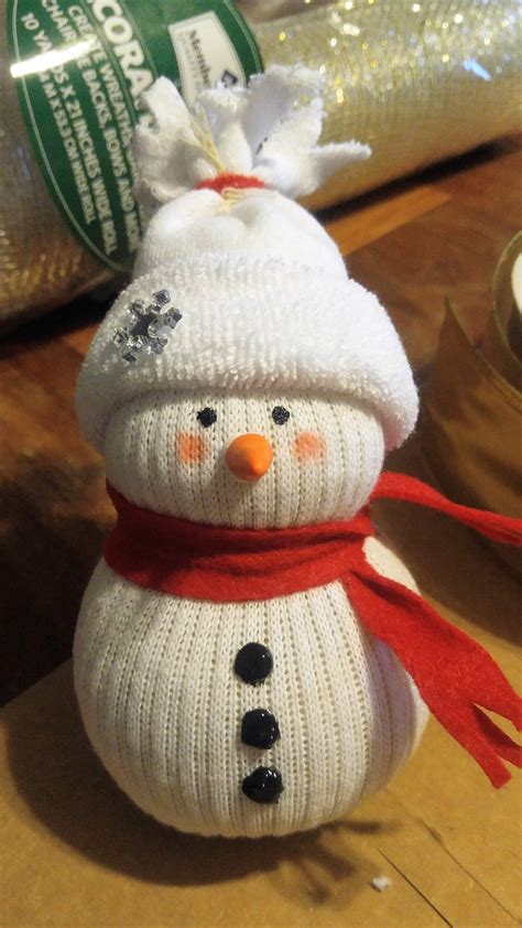 Sock Snowman | Sock snowman craft, Diy socks, Sock crafts