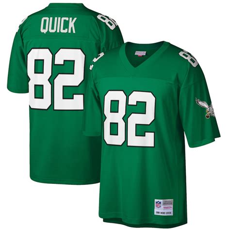 Men's Mitchell & Ness Mike Quick Midnight Green Philadelphia Eagles ...