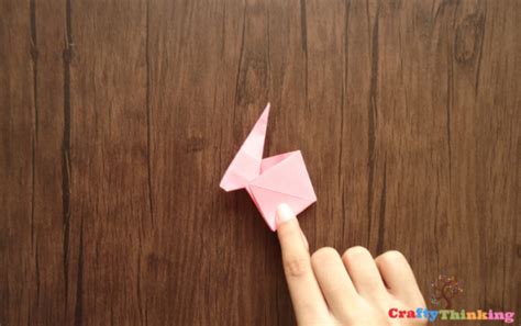 How to make an Origami Rabbit with Free Flip Book - CraftyThinking