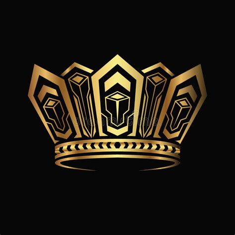 Golden Crown Logo Design Stock Illustrations – 28,035 Golden Crown Logo ...