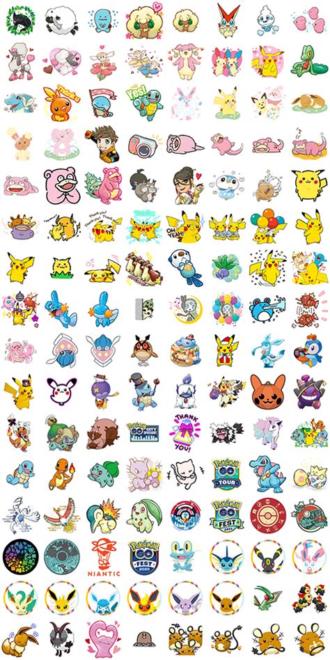 Pokémon GO stickers | Theme Plaza