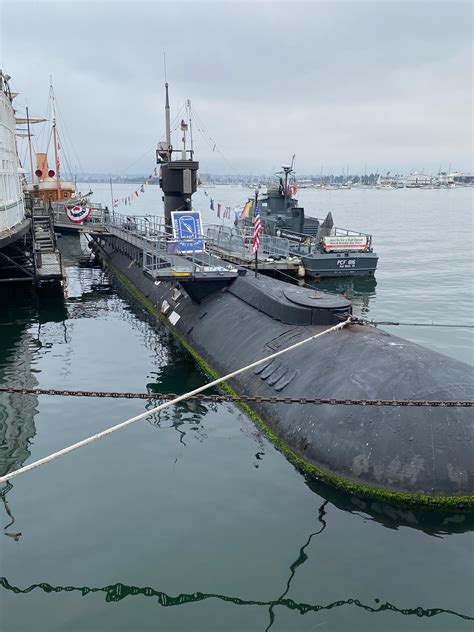 Decommissioned USS Dolphin AGSS 555 exhibit at the San Diego Maritime ...