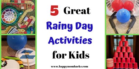 Rainy Day Activities for kids on Family Game Nights | Happy Mom Hacks