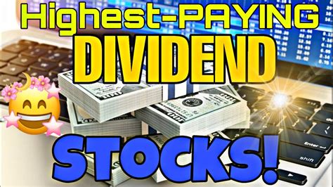 Top 25 BEST Dividend Stocks HIGHEST-PAYING Ever! Stock Market Dividend Investing Strategy - YouTube